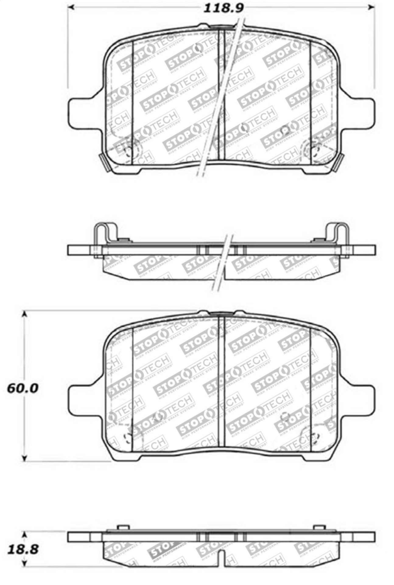 Picture of StopTech Street Touring Brake Pads