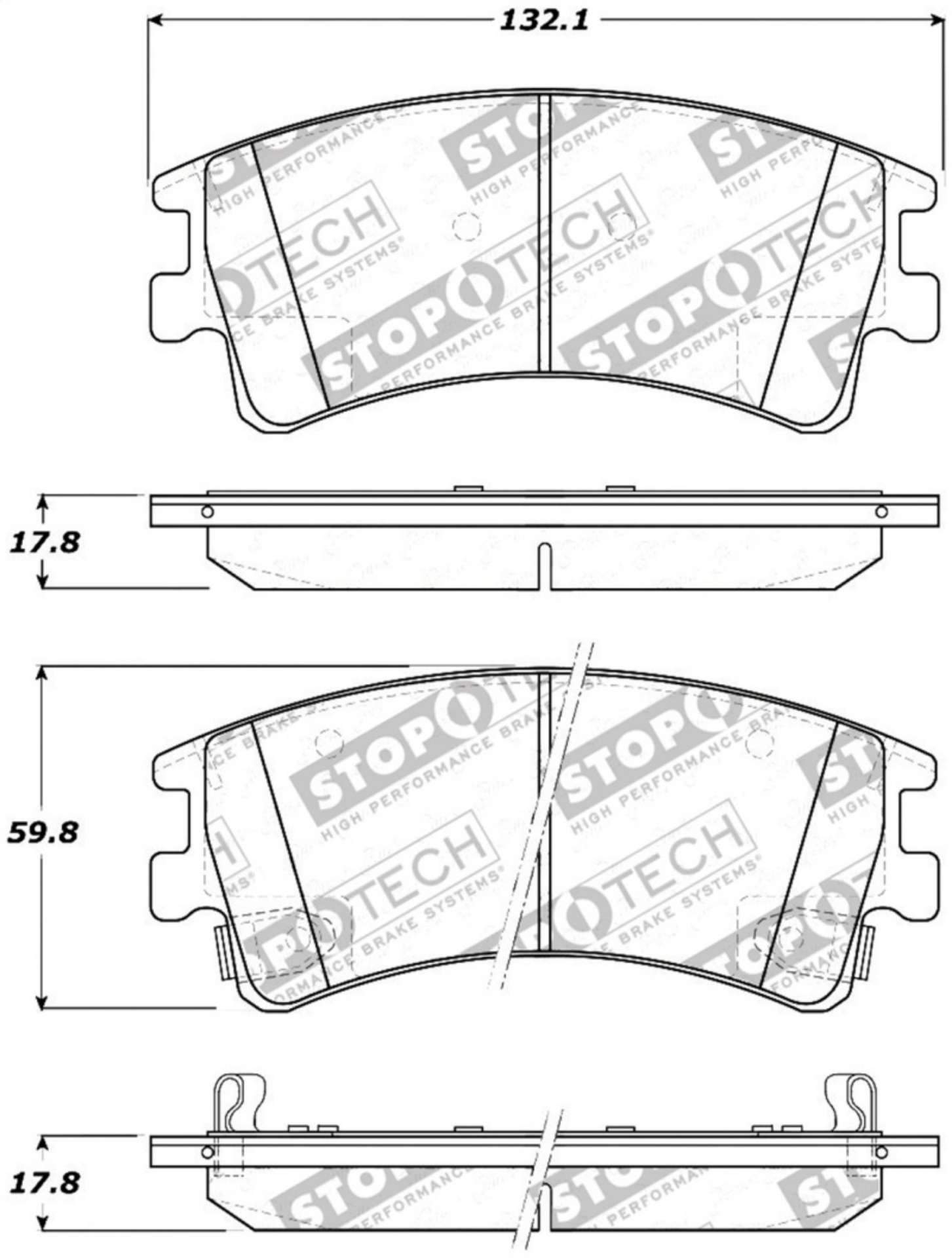 Picture of StopTech Street Touring Brake Pads