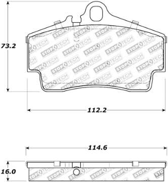 Picture of StopTech Street Touring 97-04 Porsche Boxster - 00-08 Boxster S Rear Brake Pads