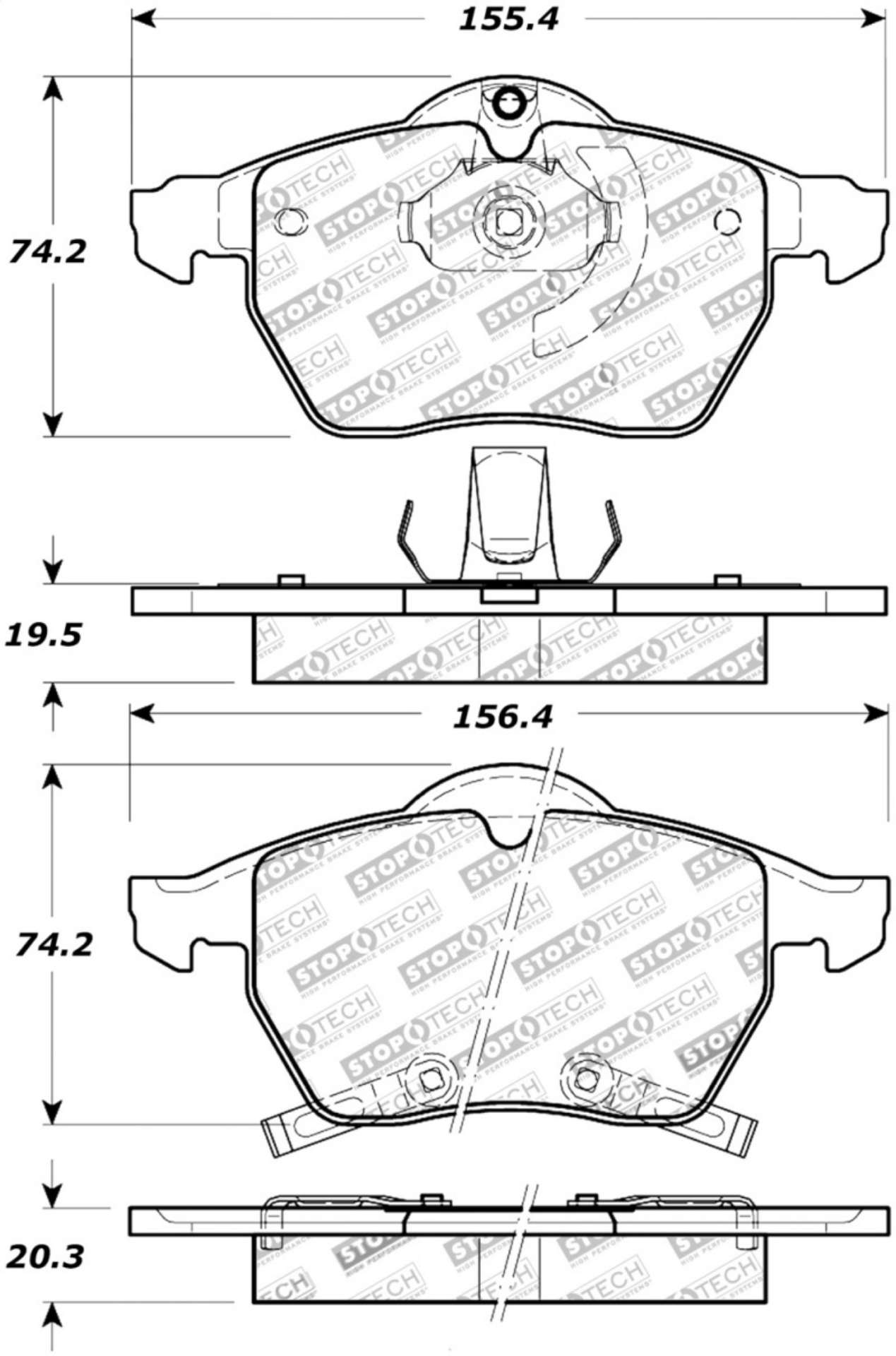 Picture of StopTech Street Touring Brake Pads