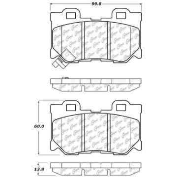 Picture of StopTech Street Touring 08-09 Infiniti FX50-G37 Rear Brake Pads