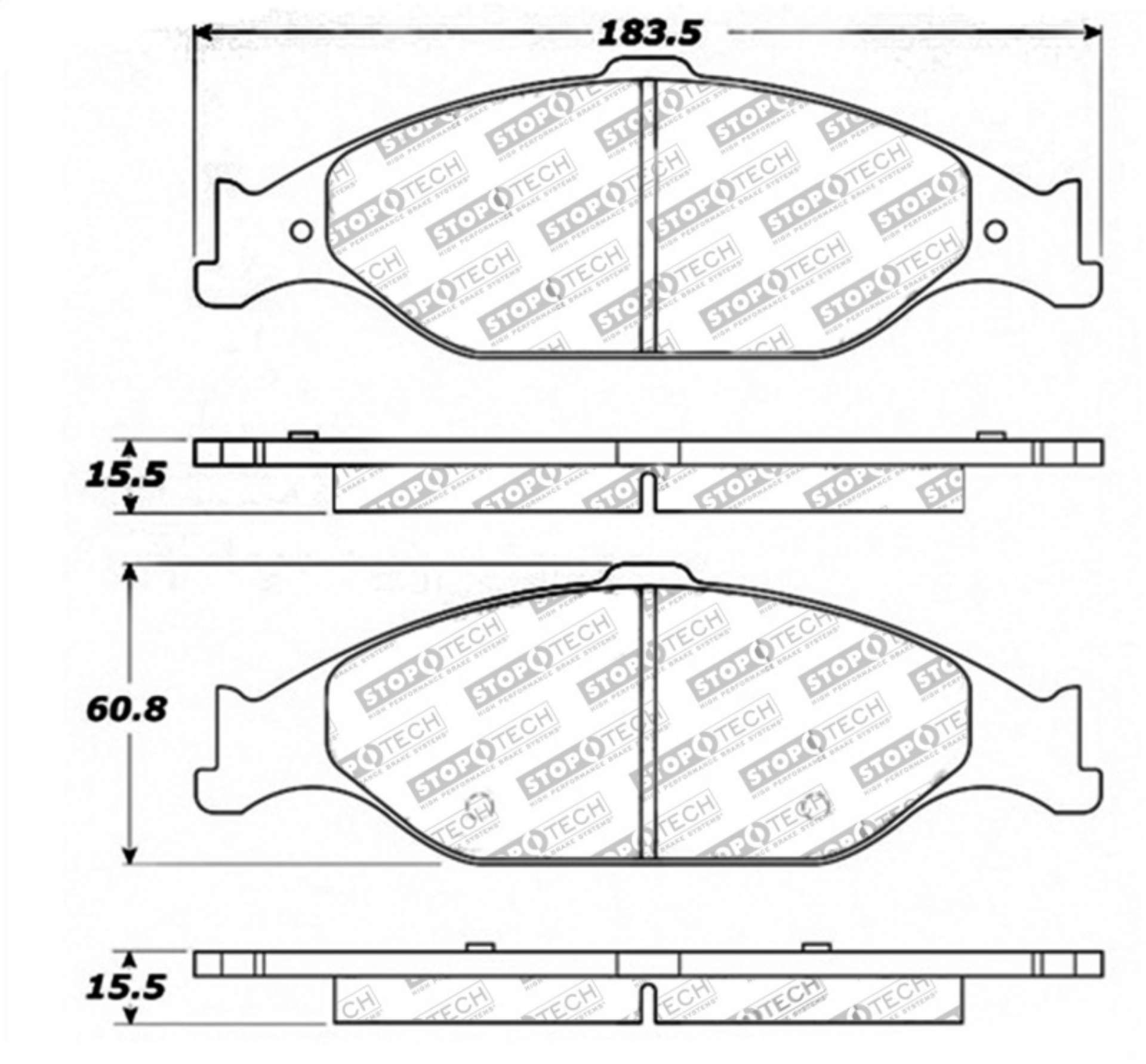 Picture of StopTech Street Touring Brake Pads