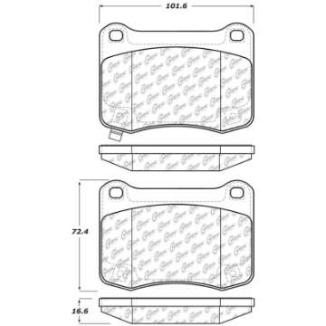 Picture of StopTech Street Touring 08-09 Lexus IS F Rear Brake Pads