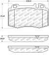 Picture of StopTech Street Touring 94-12-96 Maserati Series Front Brake Pads