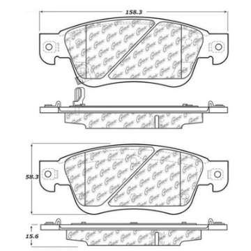 Picture of StopTech Street Touring 07-08 Infiniti G35 2WD Sedan Front Brake Pads