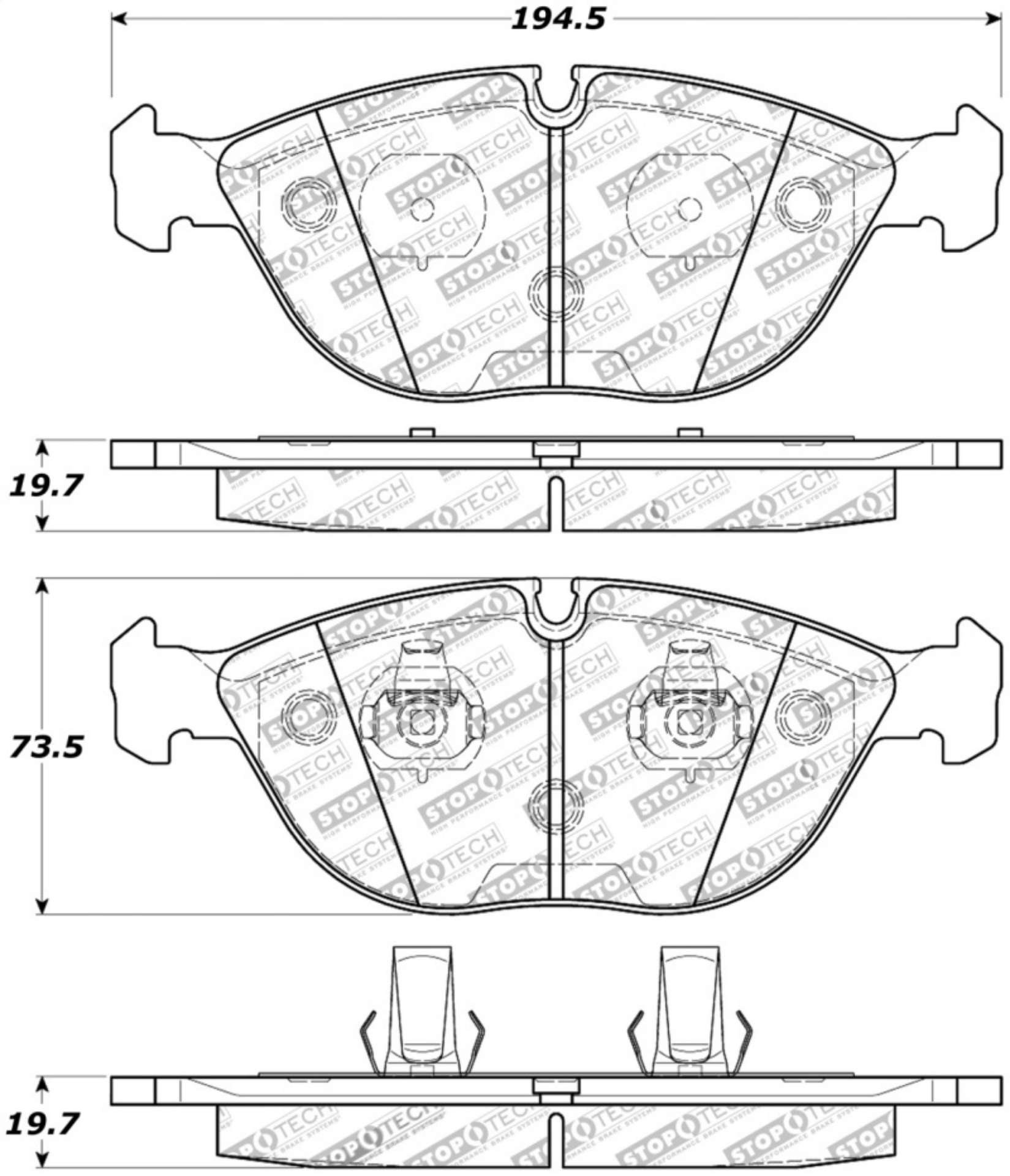 Picture of StopTech Street Touring Brake Pads