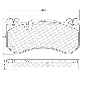 Picture of StopTech Mercedes Benz Front Street Touring Brake Pads