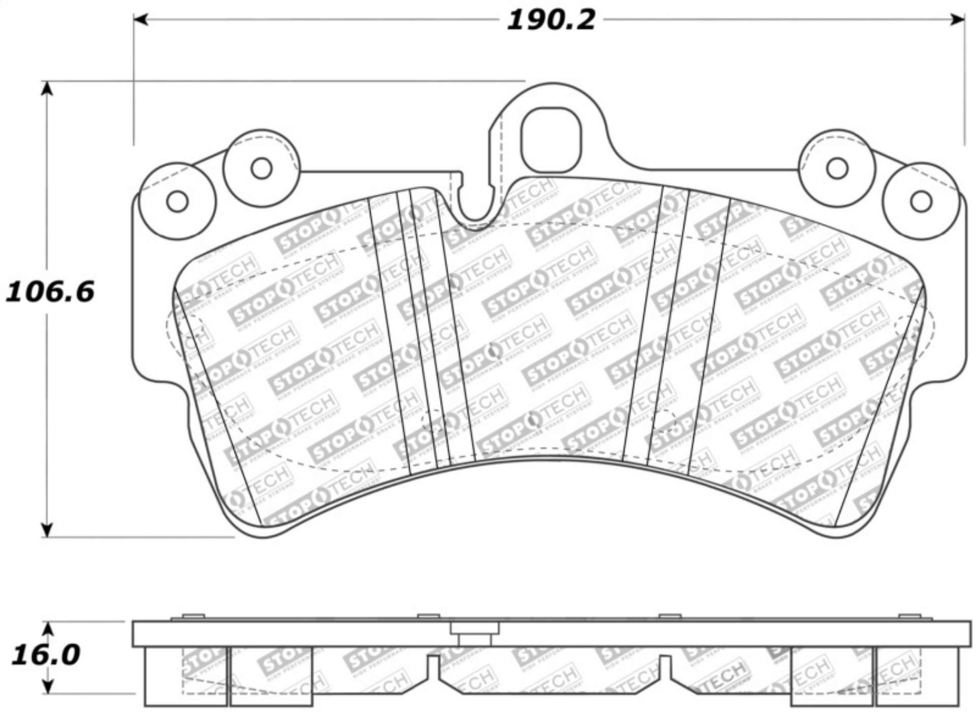 Picture of StopTech Street Touring Porsche Brake Pads