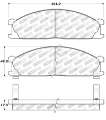 Picture of StopTech Street Touring 85-91 Nissan D21-720-Pathfinder Front Brake Pads