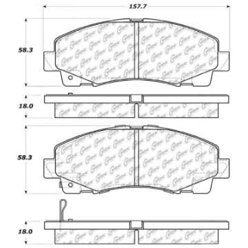 Picture of StopTech Street Touring 06-13 Honda Ridgeline - Acura TL Front Brake Pads