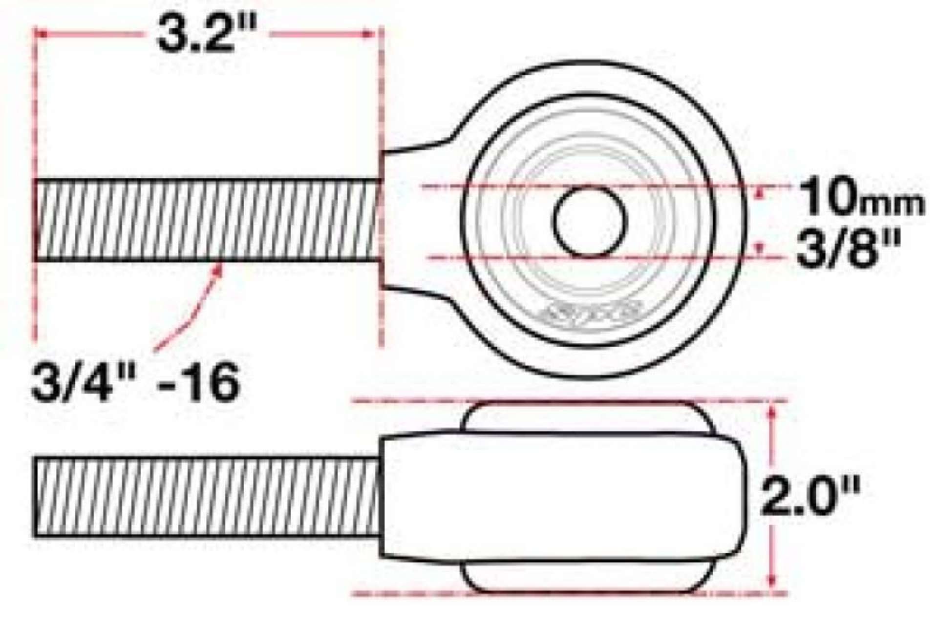 Picture of SPC Performance XAXIS Rod End Ball Joint