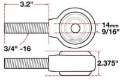 Picture of SPC Performance XAXIS Rod End Ball Joint