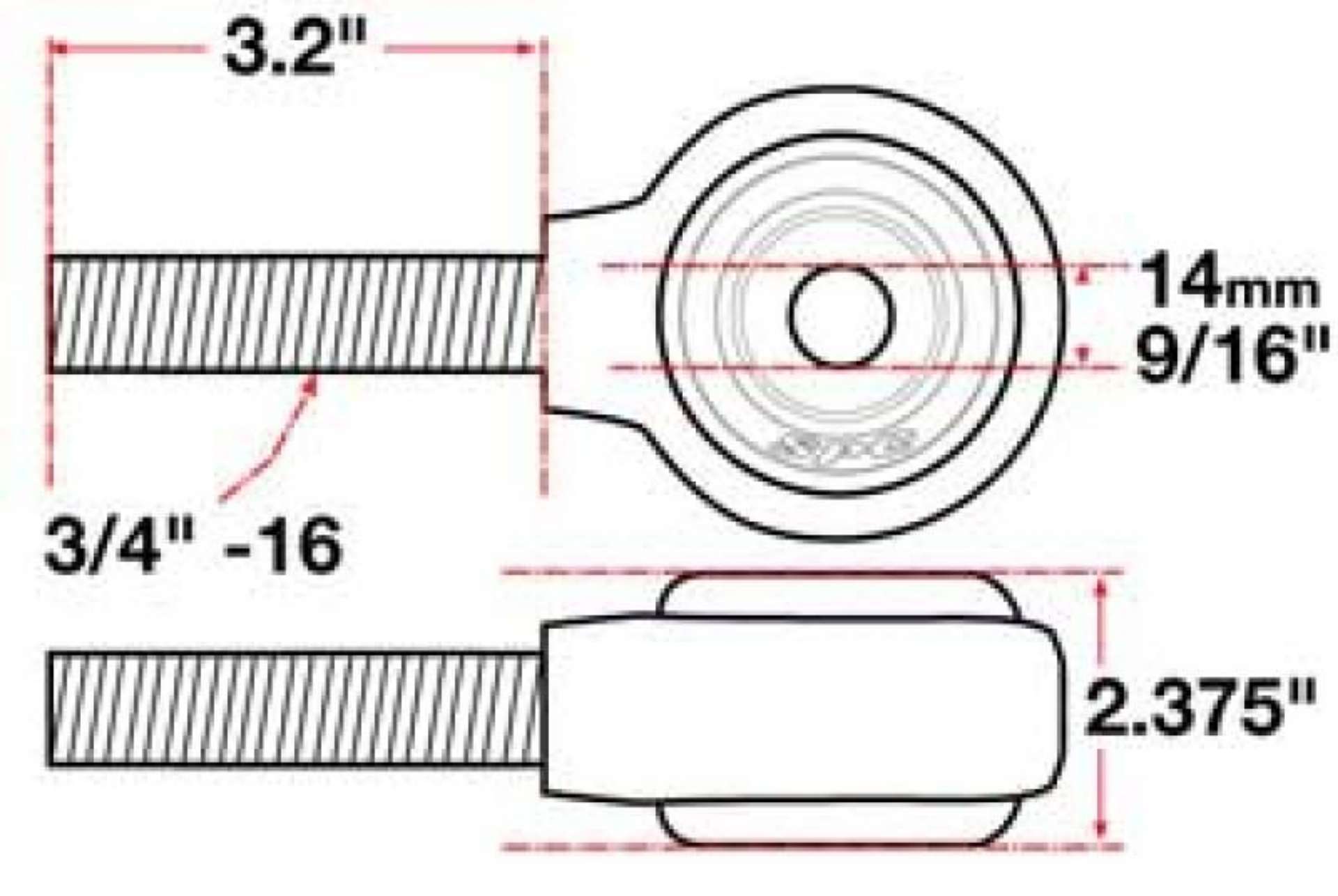 Picture of SPC Performance XAXIS Rod End Ball Joint