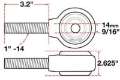 Picture of SPC Performance XAXIS Rod End Ball Joint