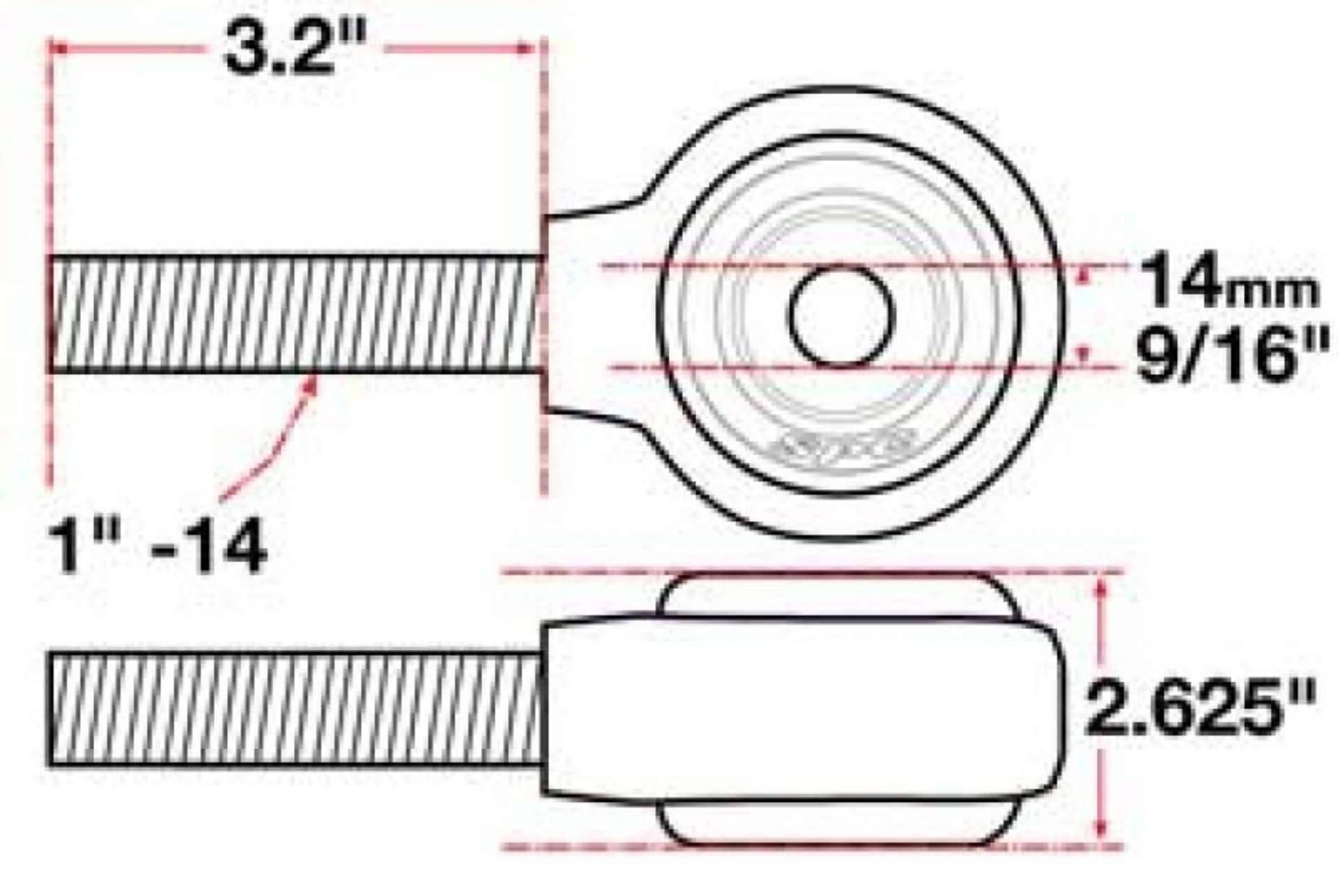 Picture of SPC Performance XAXIS Rod End Ball Joint