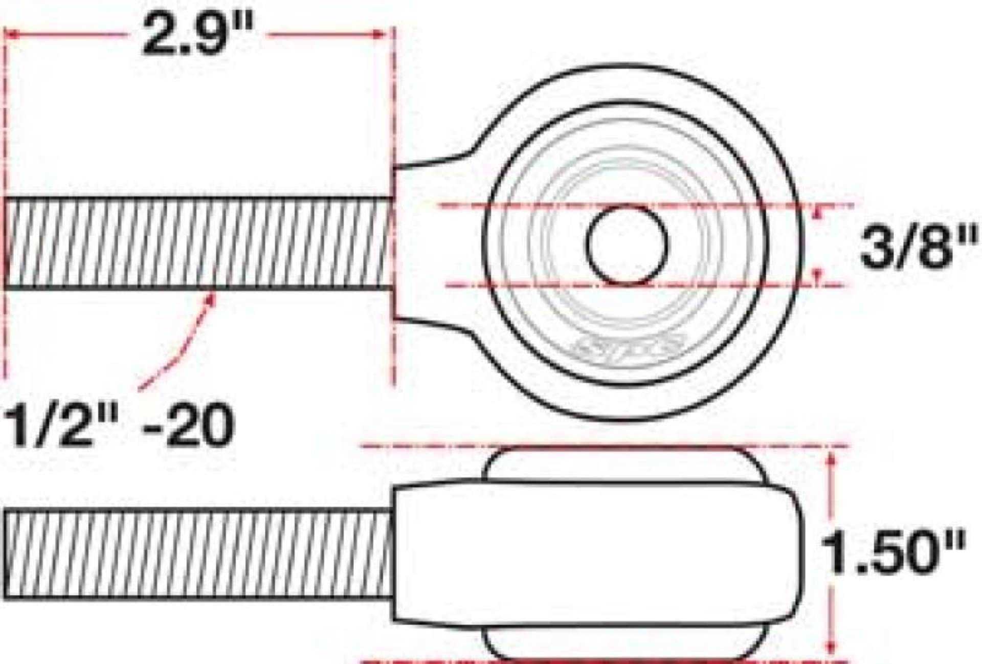 Picture of SPC Performance XAXIS Rod End Ball Joint