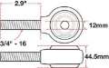 Picture of SPC Performance XAXIS Rod End Ball Joint