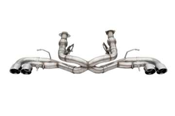 Picture of Corsa 2020-24 Corvette C8 3in Xtreme Cat-Back Exhaust 4-5in Pol Quad Tips - Deletes stock AFM Valve