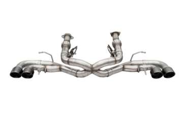 Picture of Corsa 2020-24 Corvette C8 3in Xtreme Cat-Back Exhaust 4-5in Black Quad Tips - Deletes stock AFMValve