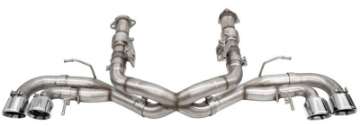 Picture of Corsa 20-24 Corvette C8 3in Xtreme Cat-Back Exhaust 4-5in Pol Quad Tips - Integrates stock AFM Valve