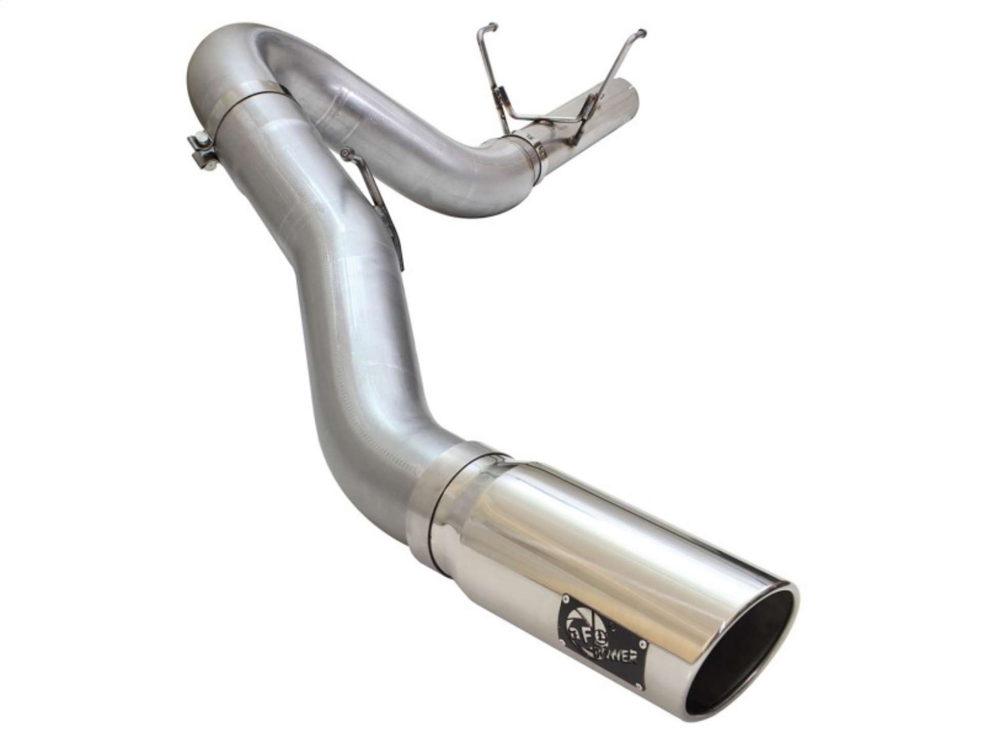 Picture of aFe MACHForce XP Exhaust Large Bore 5in DPF-Back SS 13-15 Dodge Trucks L6-6-7L td *Polish Tip