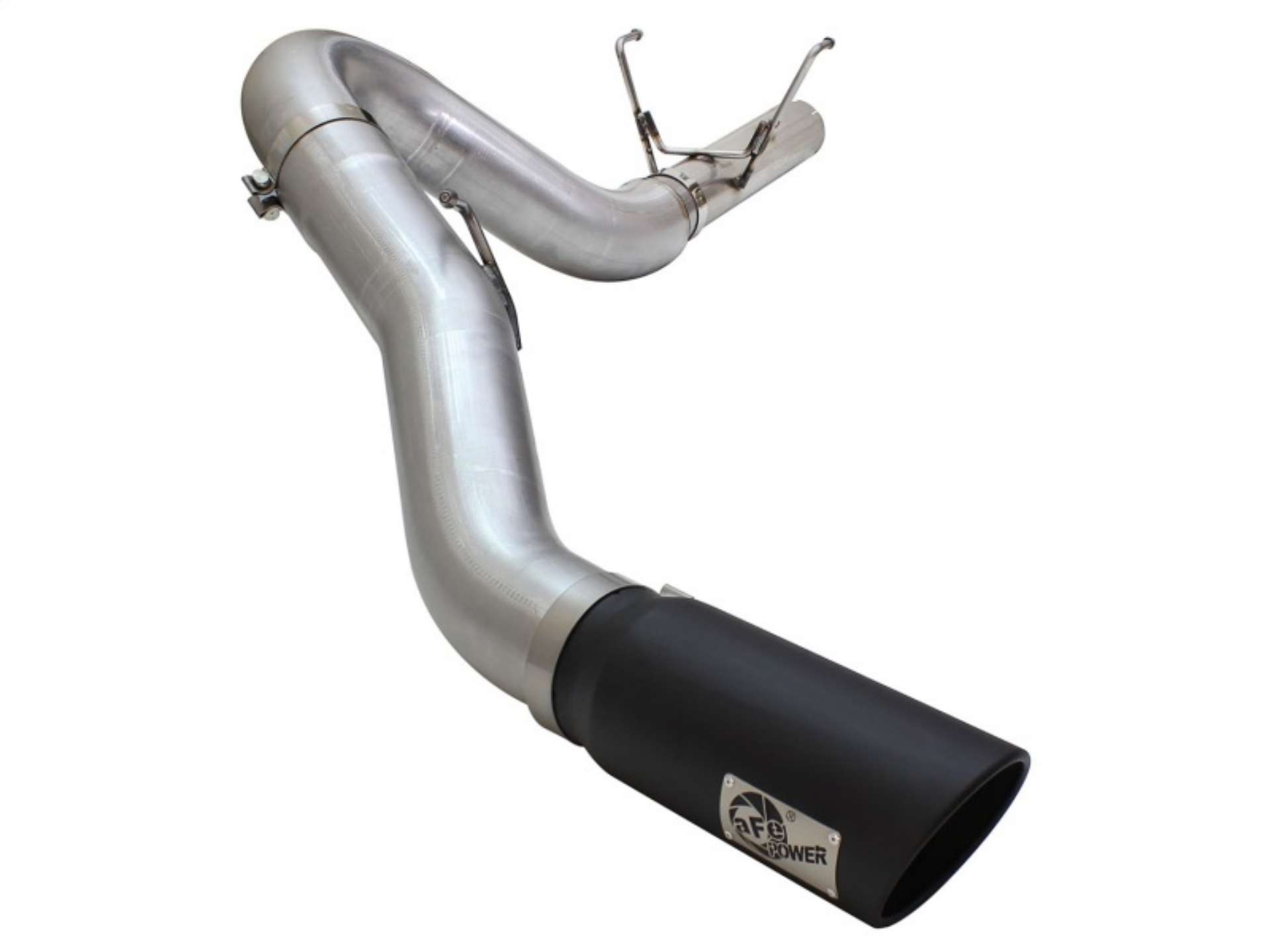 Picture of aFe MACHForce XP Exhaust Large Bore 5in DPF-Back SS 13-15 Dodge Trucks L6-6-7L td *Black Tip