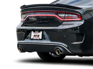 Picture of Borla 2015 Dodge Charger Hellcat 6-2L V8 ATAK Catback Exhaust w- Valves No Tips Factory Valance