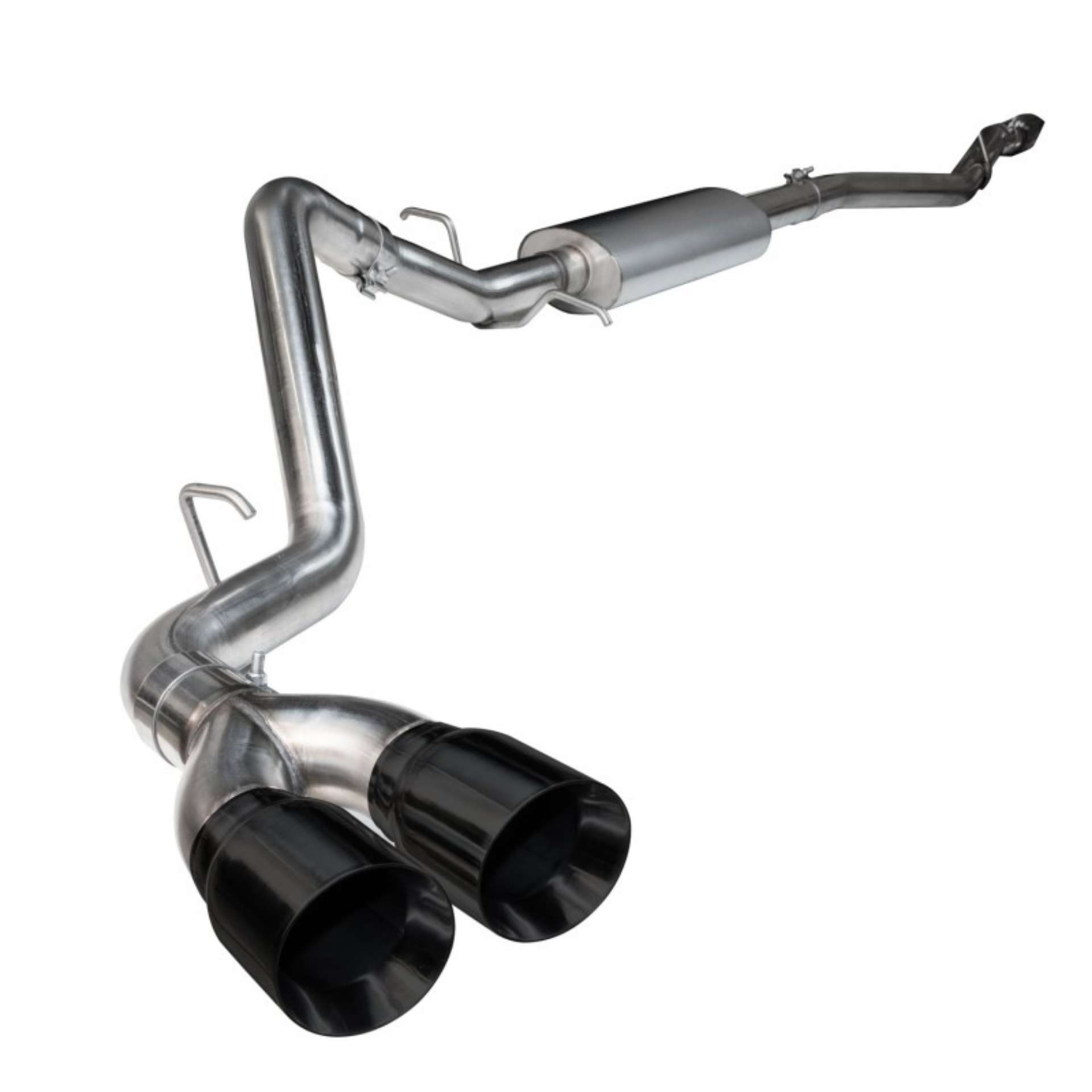 Picture of Kooks 2015 + Ford F150 Coyote 5-0L 4V OEM x 3in SS Catback Exhaust w- Black Tips