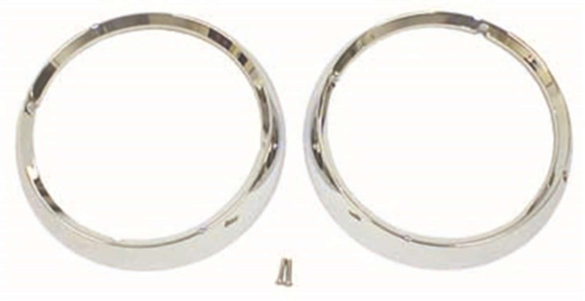 Picture of Omix Headlight Bezel Set Chrome 72-86 Jeep CJ Models