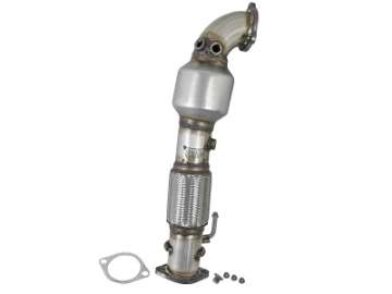 Picture of aFe Power Twisted Steel SS304 Downpipe 2-5in w-Cat 17-18 Hyundai Elantra L4-1-6L t