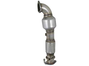 Picture of aFe Power Twisted Steel SS304 Downpipe 2-5in w-Cat 17-18 Hyundai Elantra L4-1-6L t