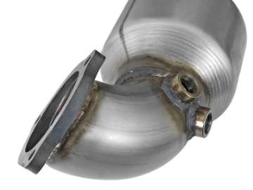 Picture of aFe Power Twisted Steel SS304 Downpipe 2-5in w-Cat 17-18 Hyundai Elantra L4-1-6L t