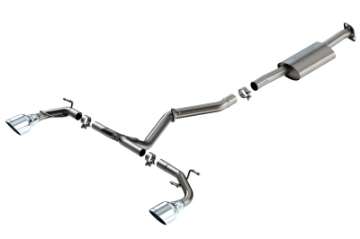 Picture of Borla 22-23 Subaru BRZ-Toyota GR86 2-4L RWD AT-MT S-Type Catback Exhaust - Polished Tips