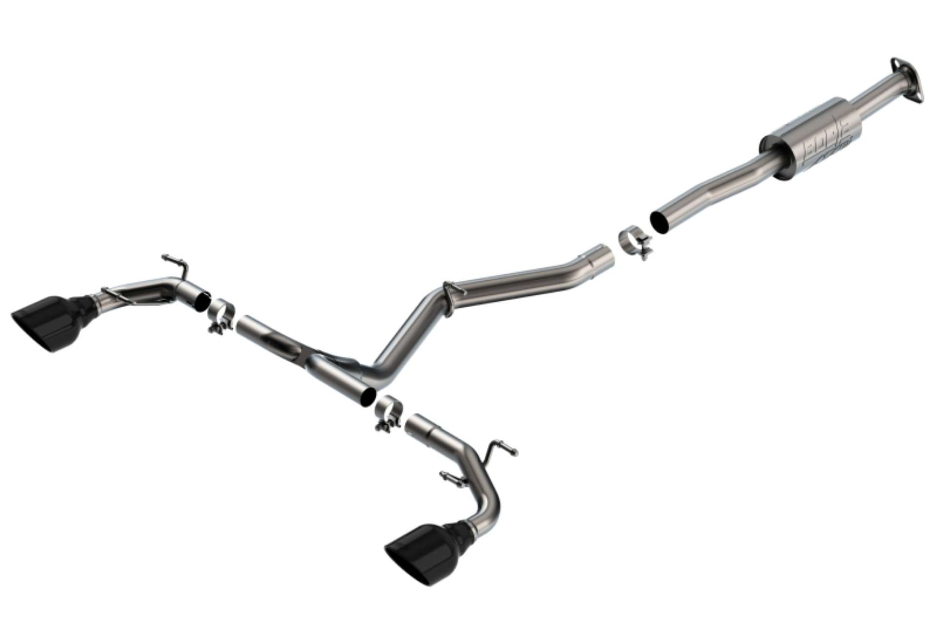 Picture of Borla 22-23 Subaru BRZ-Toyota GR86 2-4L RWD AT-MT ATAK Catback Exhaust - Black Chrome Tips