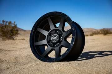 Picture of ICON Rebound 17x8-5 5x150 25mm Offset 5-75in BS 110-1mm Bore Double Black Wheel