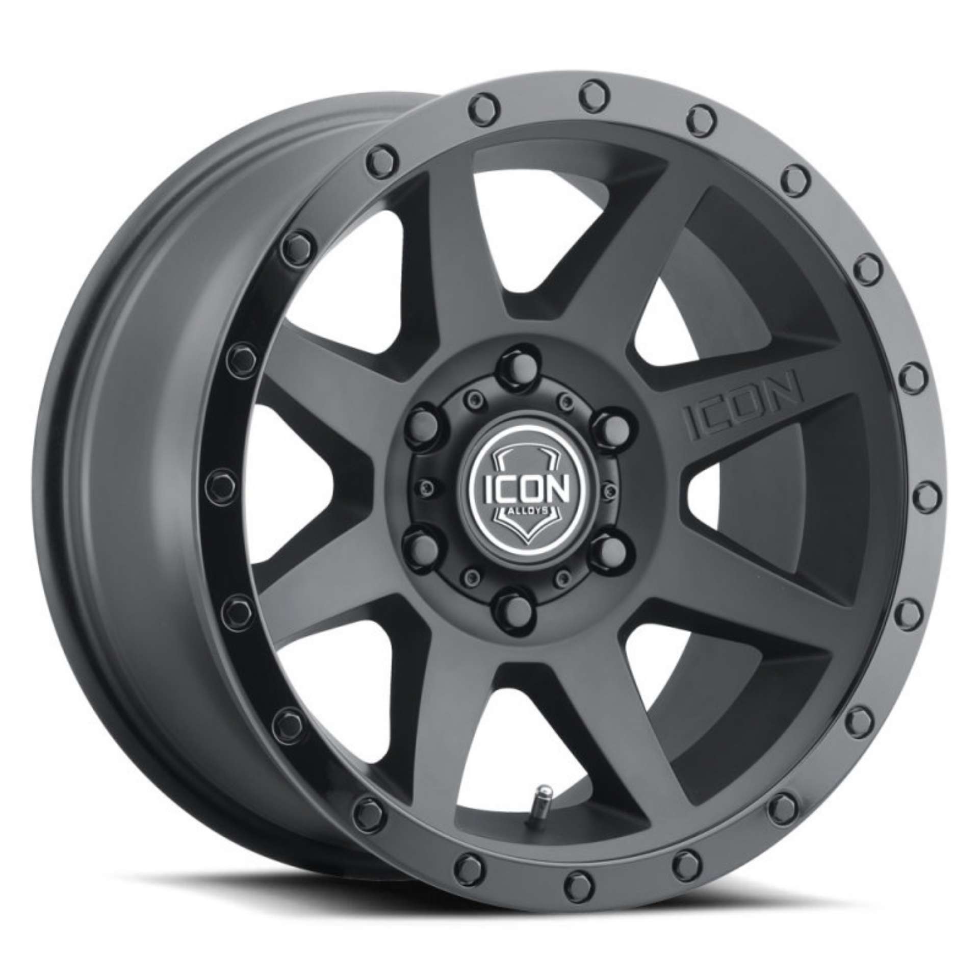 Picture of ICON Rebound 17x8-5 6x135 6mm Offset 5in BS 87-1mm Bore Double Black Wheel