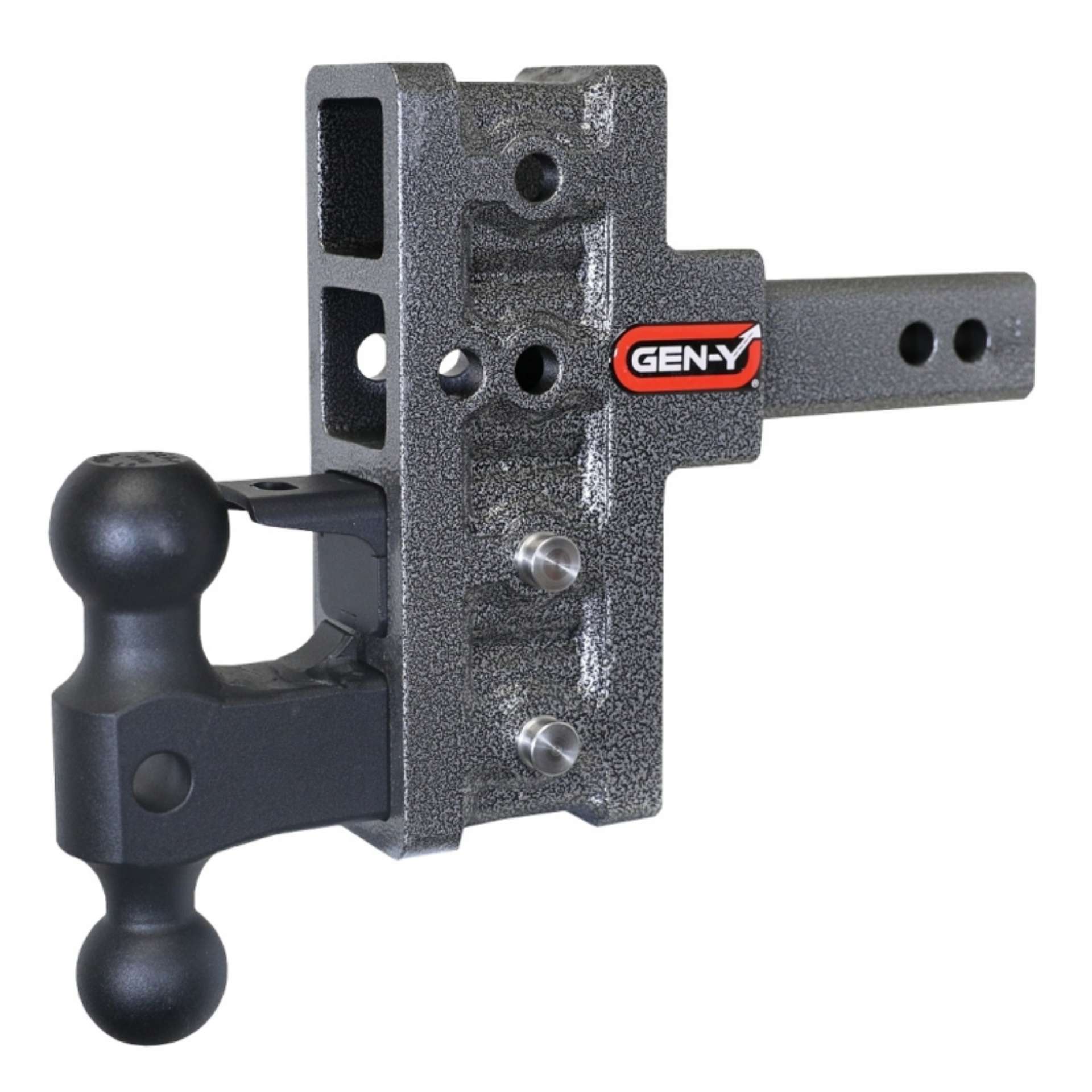 Picture of Gen-Y Mega Duty 2in Shank 5in Offset Drop 2K TW 16K Hitch w-GH-051 Dual-Ball-GH-032 Pintle Lock