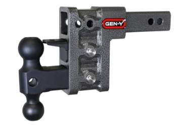 Picture of Gen-Y Mega Duty 2in Shank 5in Drop 1-5K TW 10K Hitch w-GH-031 Dual-Ball-GH-032 Pintle Lock