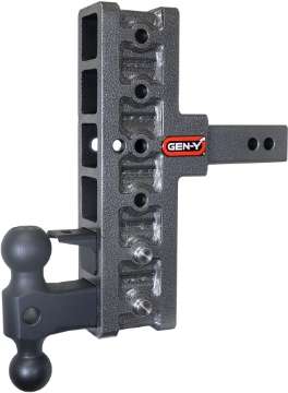 Picture of Gen-Y Mega Duty 2in Shank 7-5in Offset Drop 10K Hitch w-GH-031 Dual-Ball-GH-032 Pintle Lock