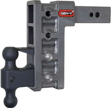 Picture of Gen-Y Mega Duty 2-5in Shank 9in Drop 3500lb TW 32K Hitch w-GH-0161 Dual-Ball-Pintle Lock