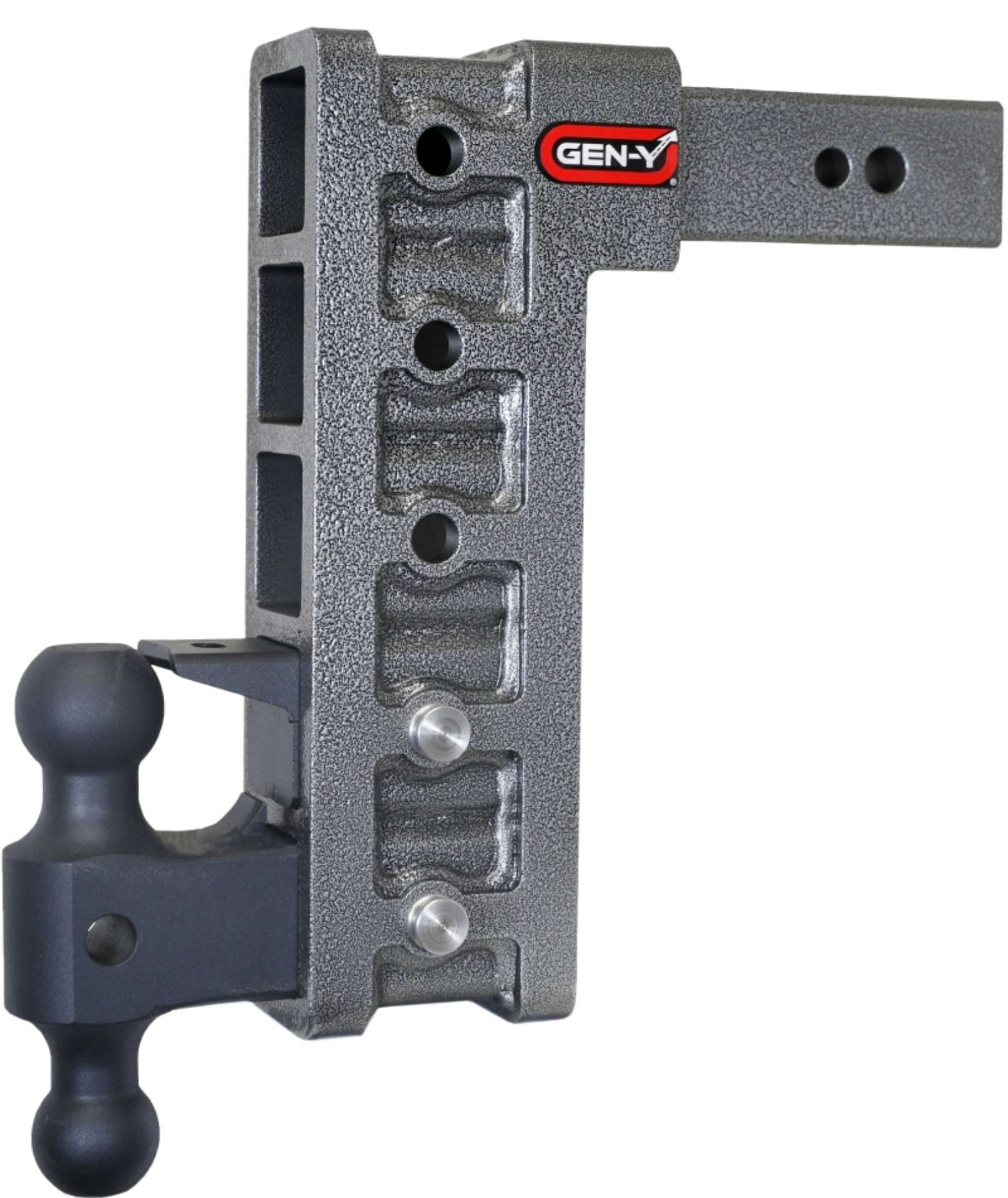 Picture of Gen-Y Mega Duty 2-5in Shank 12in Drop 3-5K TW 32K Hitch w-GH-0161 Dual-Ball-Pintle Lock