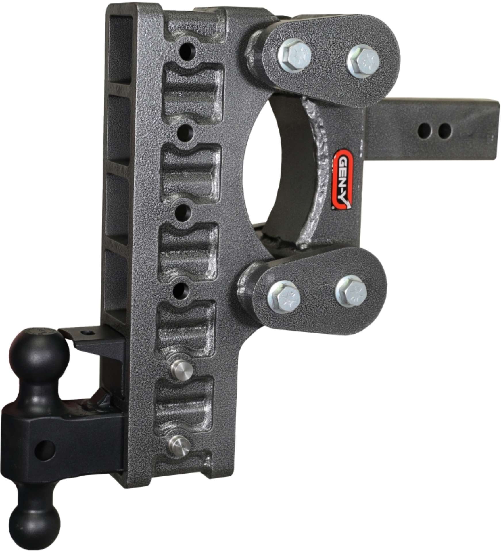 Picture of Gen-Y The Boss Torsion-Flex 2-5in Shank 12in Drop 21K Hitch w-GH-061 Dual-Ball-GH-062 Pintle Lock