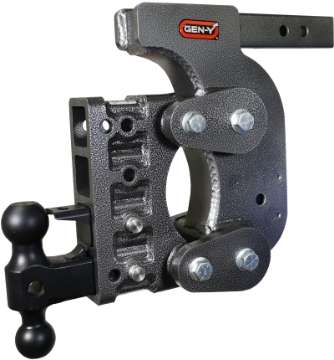 Picture of Gen-Y The Boss Torsion-Flex 2in Shank 12-5in Drop 16K Hitch w-GH-051 Dual-Ball-Pintle Lock-Stab Kit