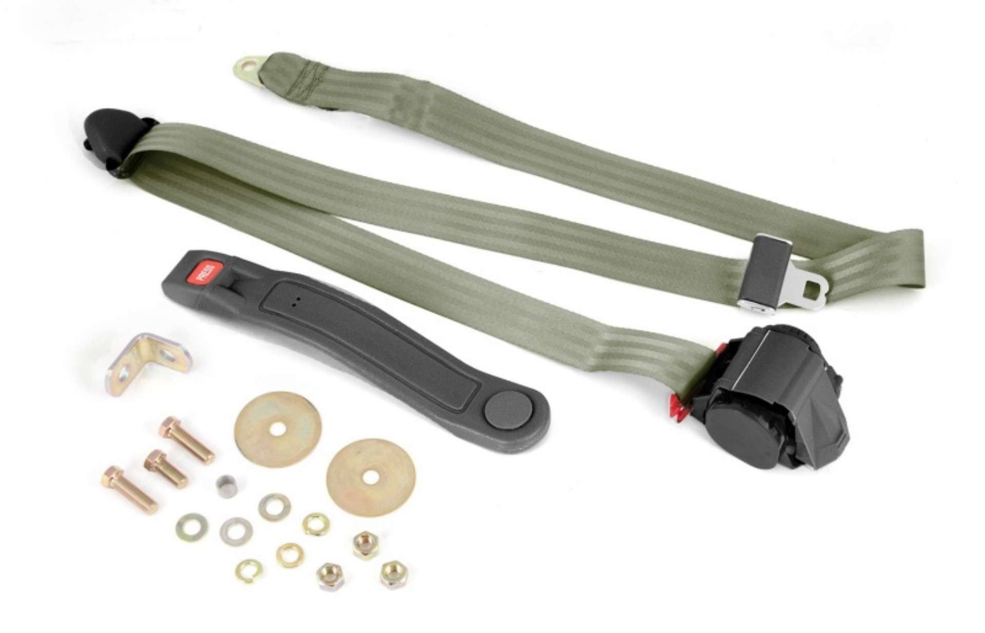 Picture of Omix 3-Point Seat Belt Olive Retractable Universal