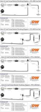 Picture of DeatschWerks 2006+ Hemi X2 Series Pump Module -8AN Feed w- -6AN Return PTFE Plumbing Kit