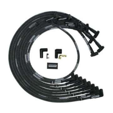 Picture of Moroso Small Block Chevy Under Header HEI 90 Sleeved Degree Mag Tune Ignition Wire Set - Black