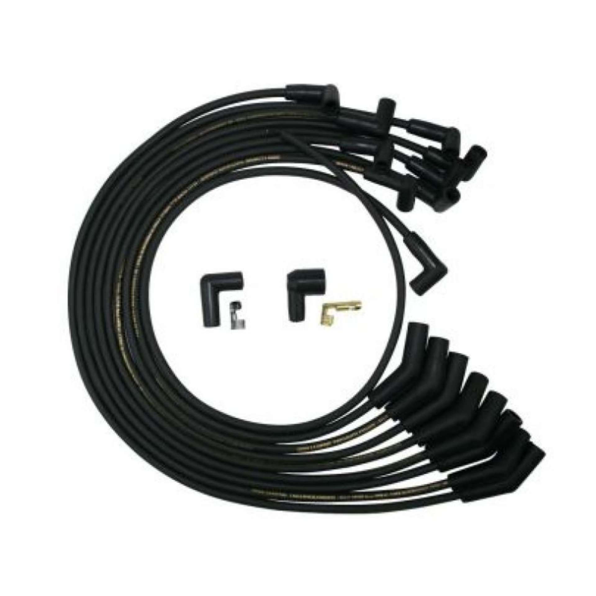 Picture of Moroso Ford 351W Over V-C HEI Unsleeved 135 Degree Mag Tune Ignition Wire Set - Black