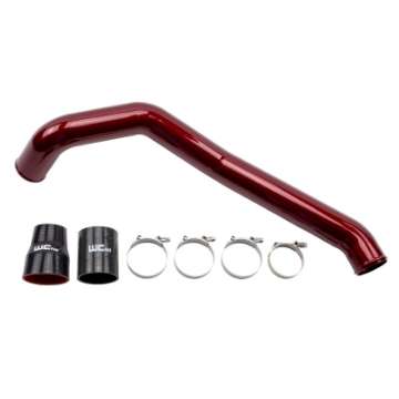 Picture of Wehrli 04-5-10 Chevrolet 6-6L LLY-LBZ-LMM Duramax Driver Side 3in Intercooler Pipe - Cherry Frost