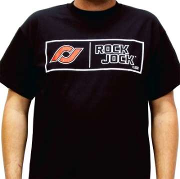 Picture of RockJock T-Shirt w- Rectangle Logo Black XL Print on the Front