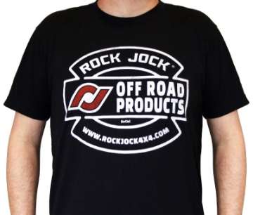 Picture of RockJock T-Shirt w- Vintage Logo Black Youth XS Print on the Front